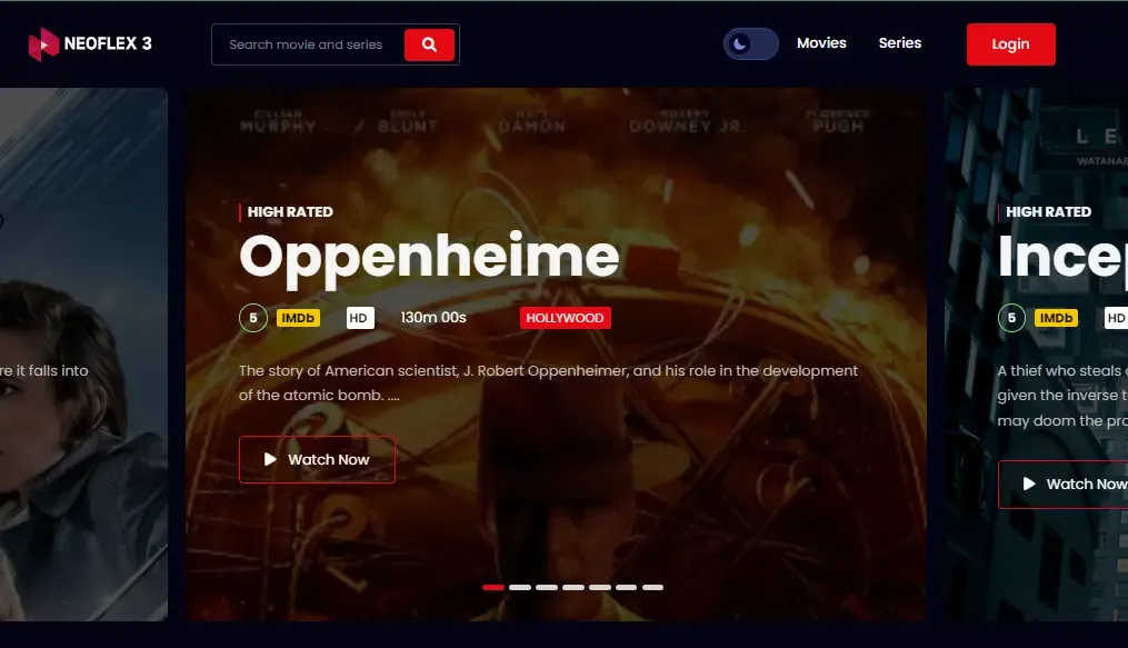 Neoflex 3 - Laravel Movie, Video, TV Series Streaming