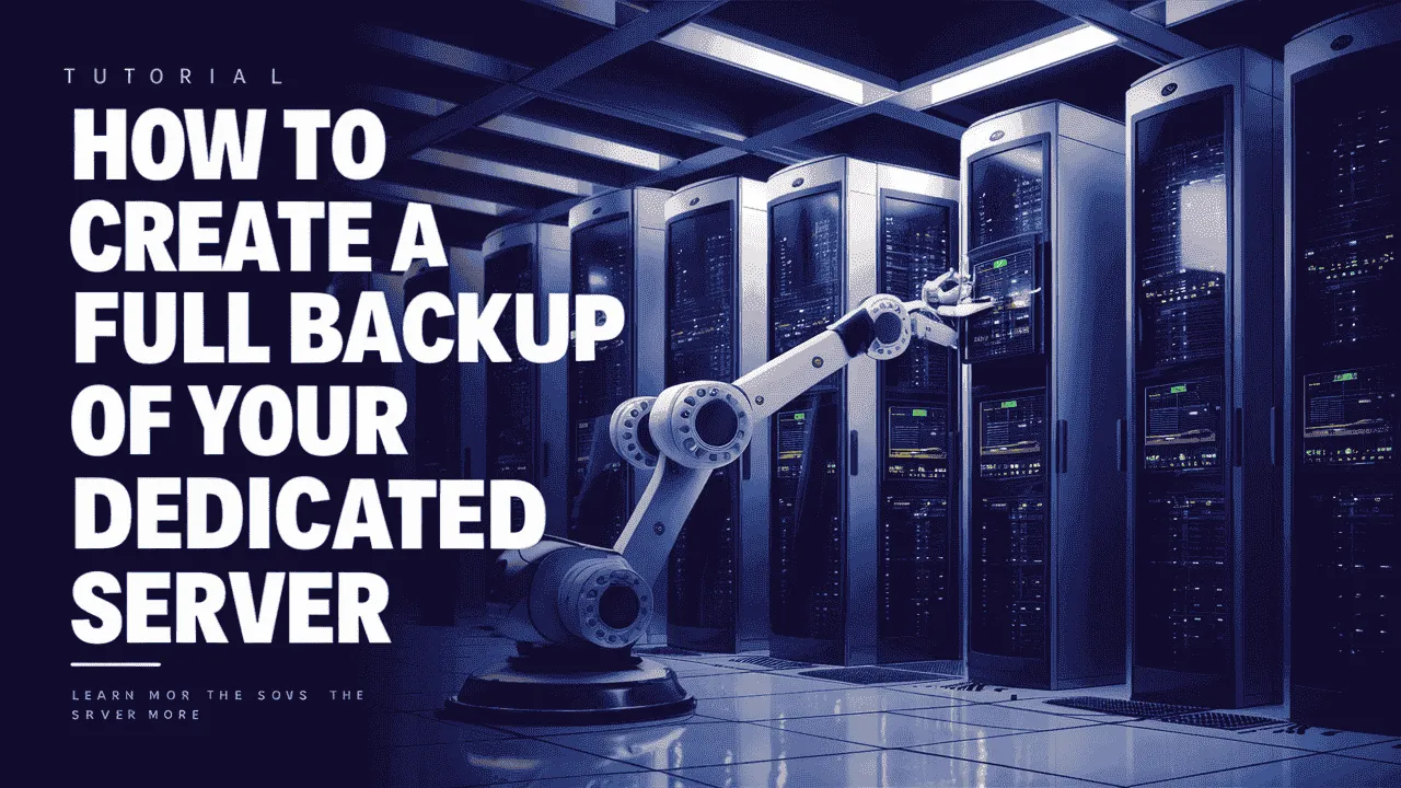 Create a backup of your dedicated server