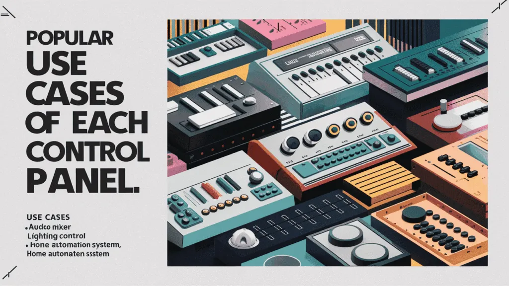 Use Cases of Each Control Panel