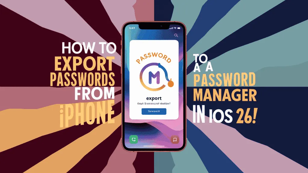 export passwords from iPhone